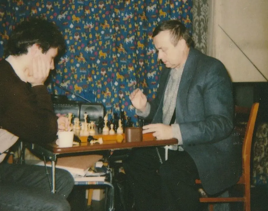 Im Training forderte Manfred Kuhle (r.) einige Male Wladimir Tschutschelow heraus.Fotos: privat