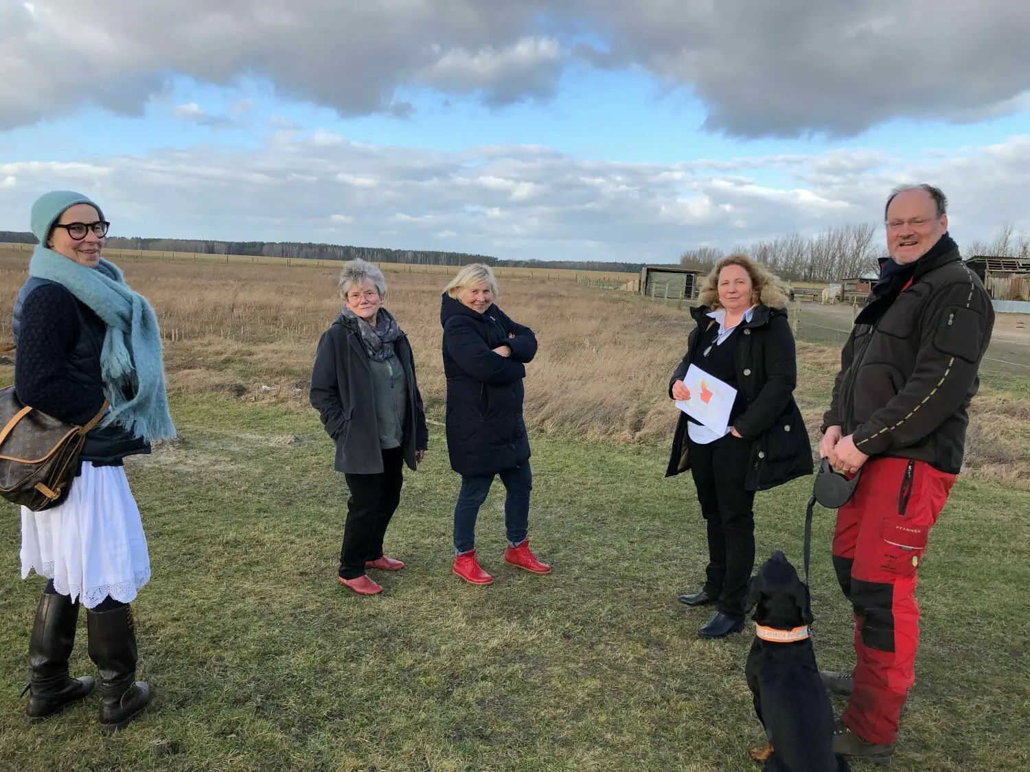 Hier formiert sich die Bürgerinitiative gegen den Solarpark bei Groß Ziethen.