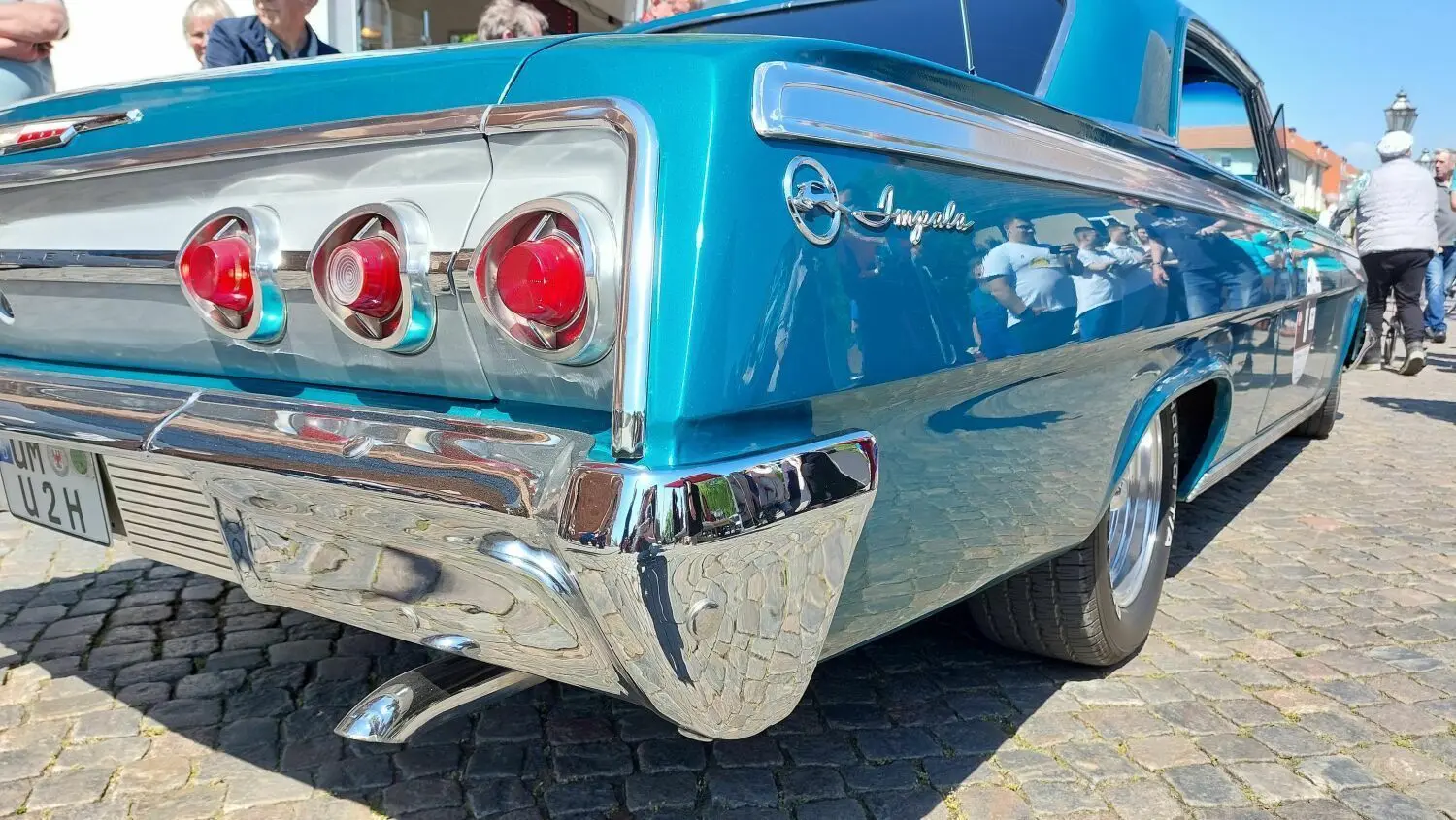 Reizvolles Heck: Dieser Chevrolet Impala von 1962 schmückt sich mit viel Chrom.