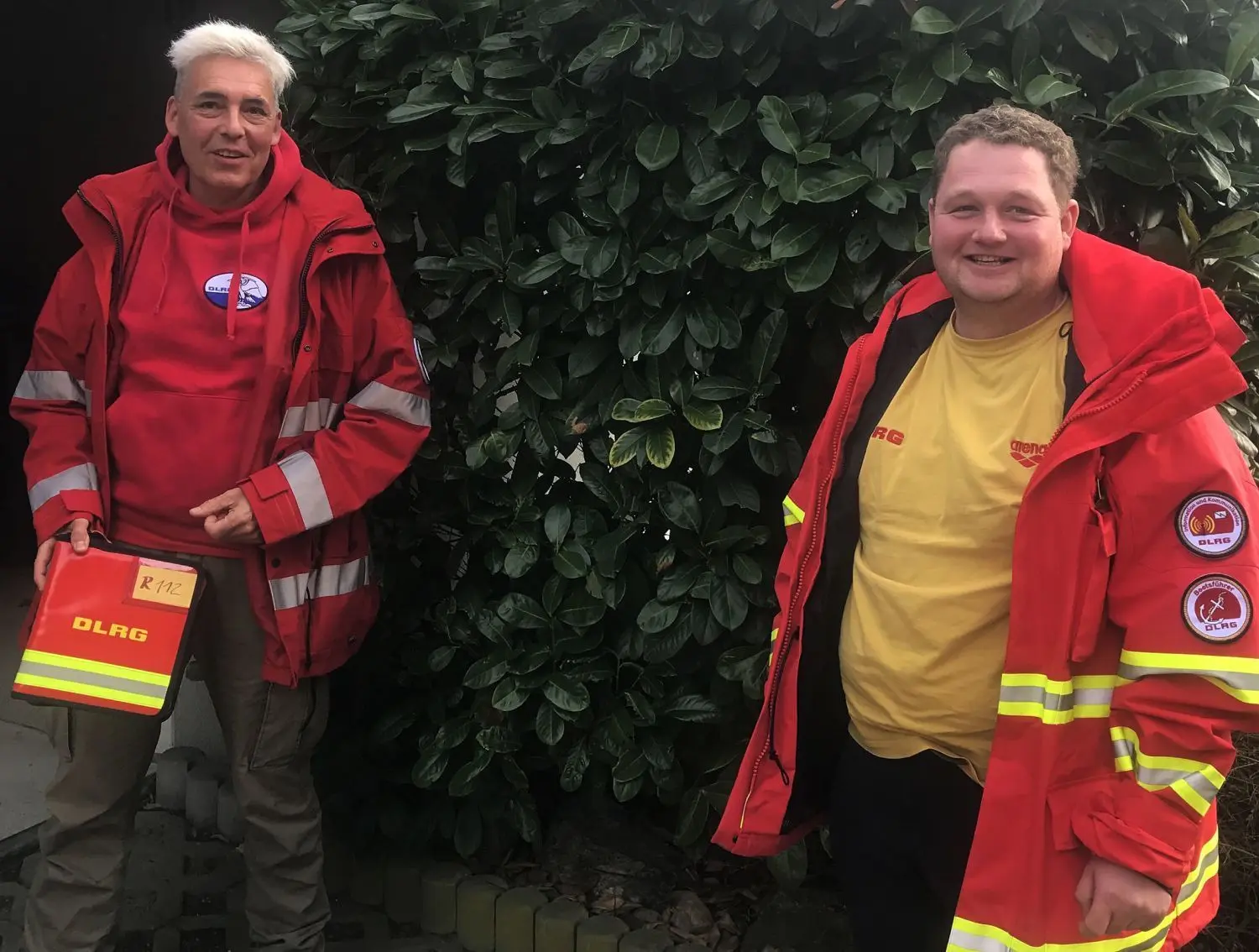 DLRG Uckermark: Uwe Neumann (l.), Vorsitzender, und Michael Beyer
