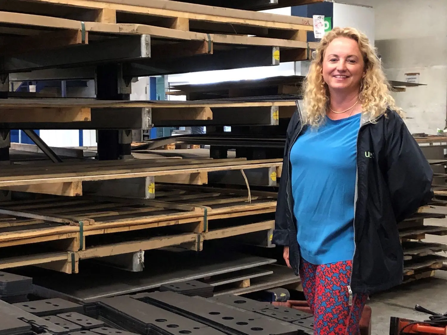 Voller Aktivitäten: Alexandra Walter, Geschäftsführerin der Umetec GmbH Eberswalde, hat noch viel vor. Der Metall- und Stahlbauer fertigt Teile für den RDC Autozug von Niebüll nach Sylt.