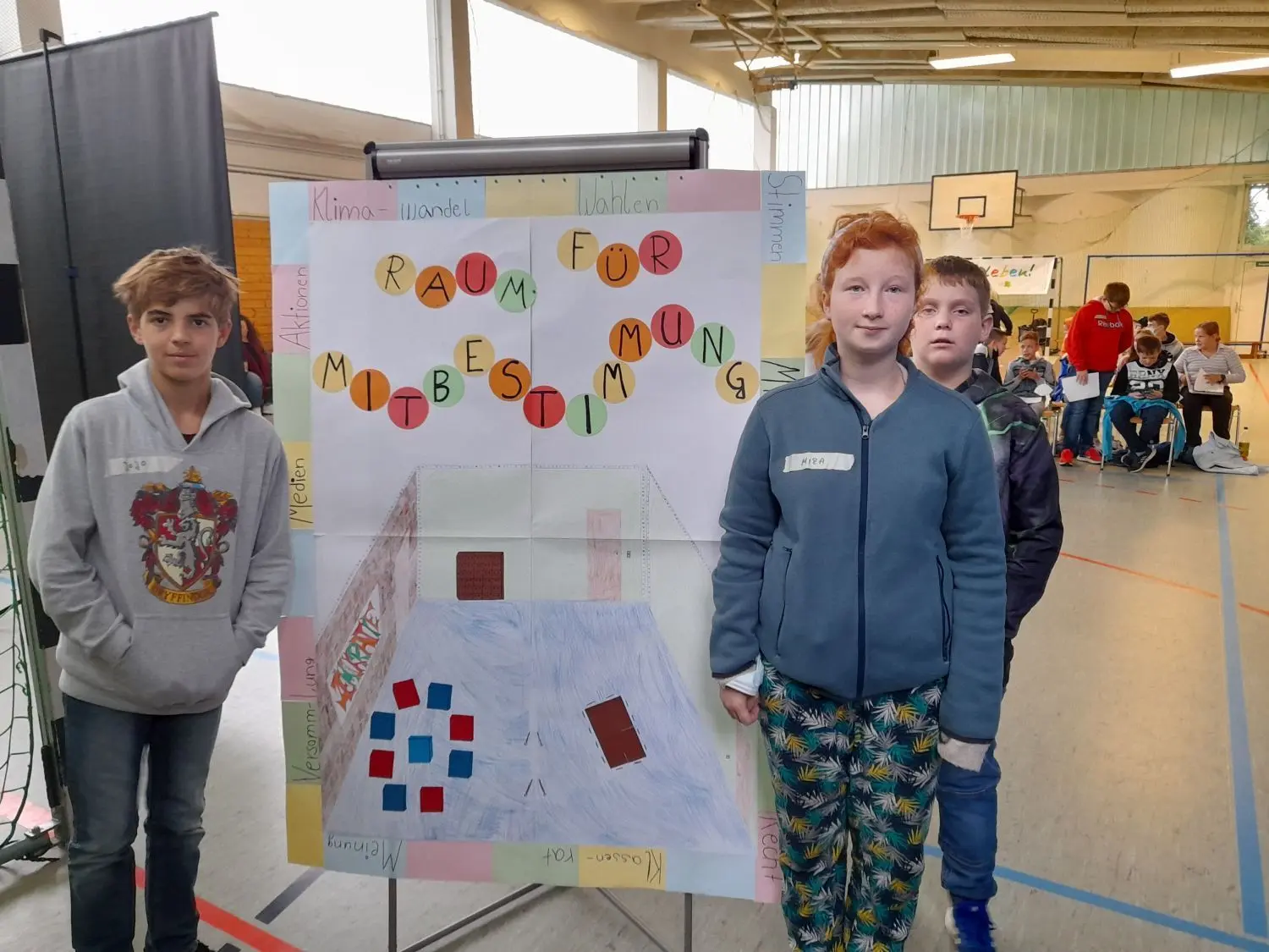 Einen Raum für Mitbestimmung, hat die 6. Klasse der Grundschule in Wustrau als Projekt eingereicht.