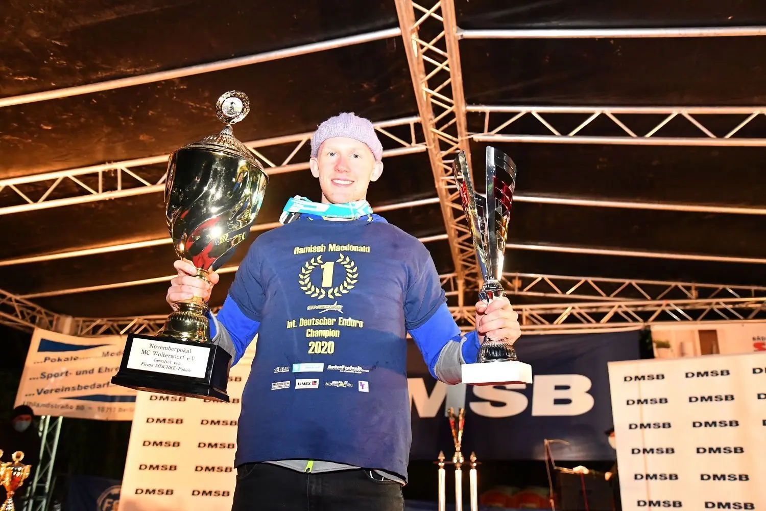 Hamish Macdonald aus Neuseeland, Sieger beim Novemberpokal der Endurofahrer in Rüdersdorf
