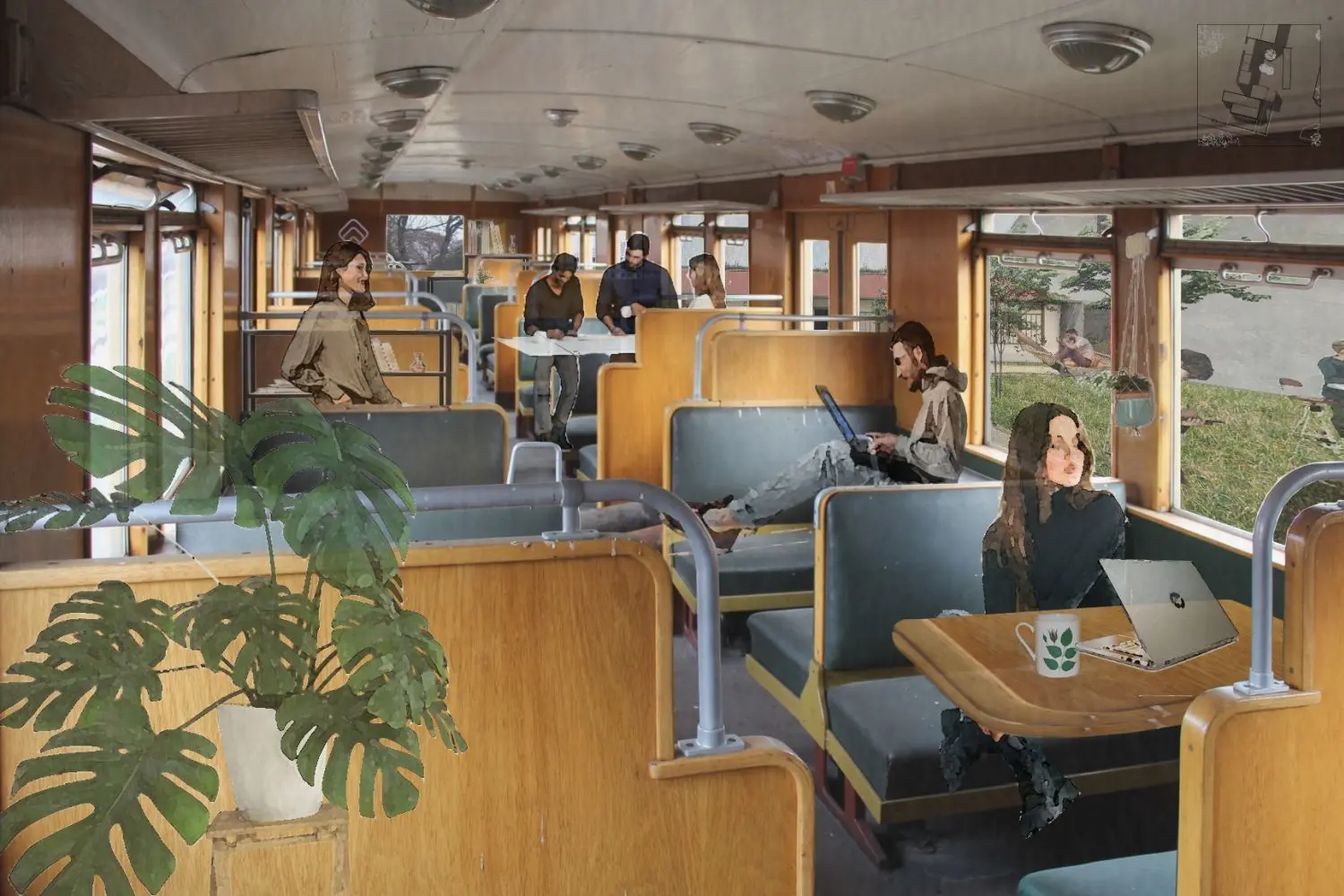 Herzstück des neuen Vorhabens ist ein historischer S-Bahn-Wagon von 1925, der ab April auf dem Gelände des Gutshof stehen soll.