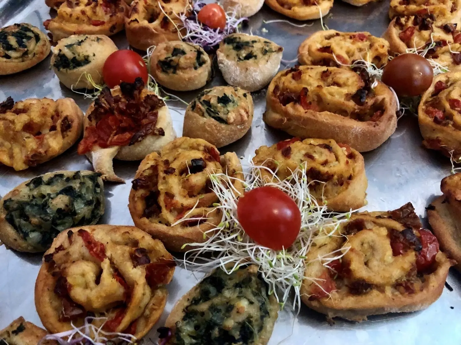 Tomaten-Schnecken im handlichen Format und ohne Fleischbeilage