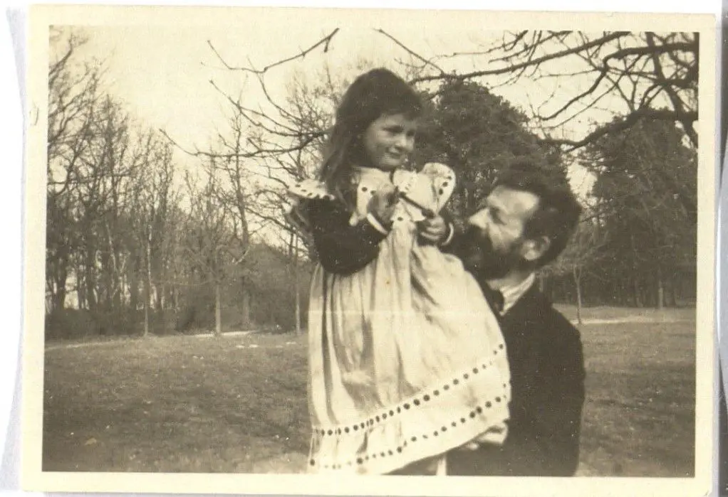 Richard Dehmel mit Tochter Liselotte