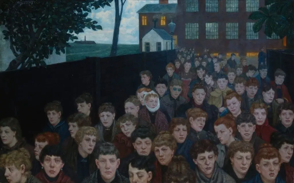 Gesichter in Serie: das Gemälde "Arbeiterinnen (Proletarierinnen)", entstanden im Jahr 1900