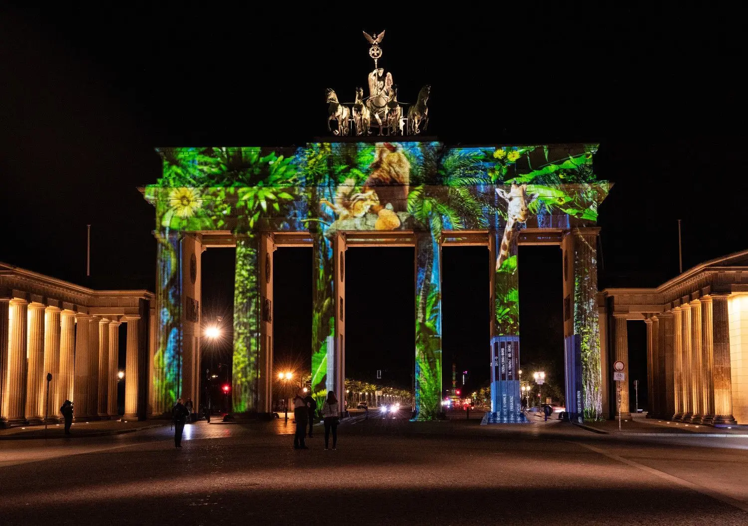 Auch das Brandenburger Tor wird wie im vergangenen Jahr während des „Festival of Lights“ wieder zur Leinwand für Videokünstler. Diesmal geht es um die Welt und ihre Flora und Fauna, die es besser zu schützen gilt.