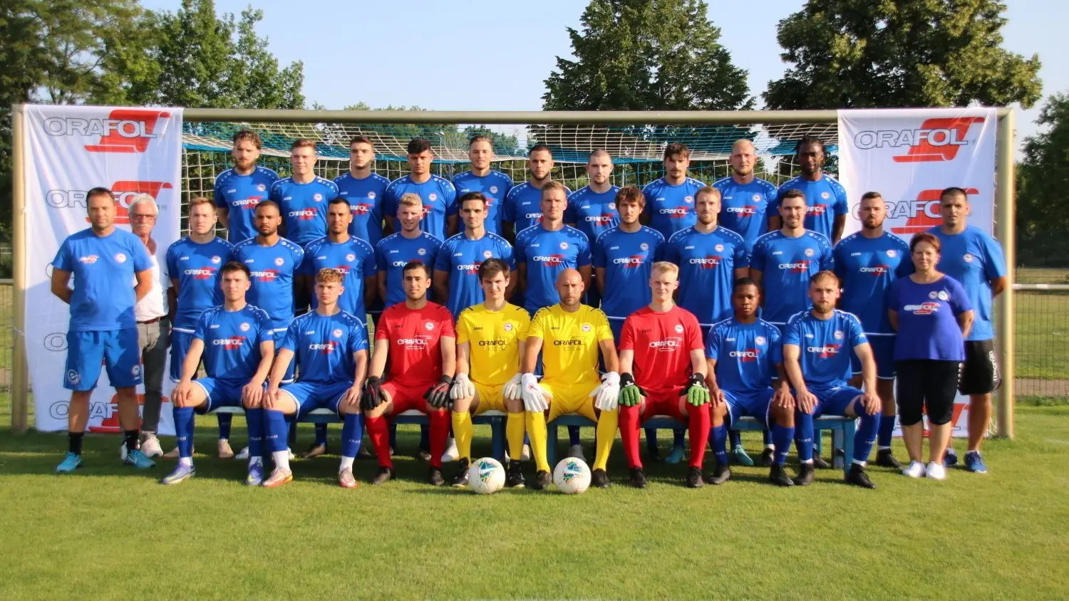 Kader des Oranienburger FC Eintracht der Saison 2022/2023: Nun wird sich ein Spieler verabschieden, der im vergangenen Jahrzehnt immer zum Brandenburgliga-Aufgebot zählte.