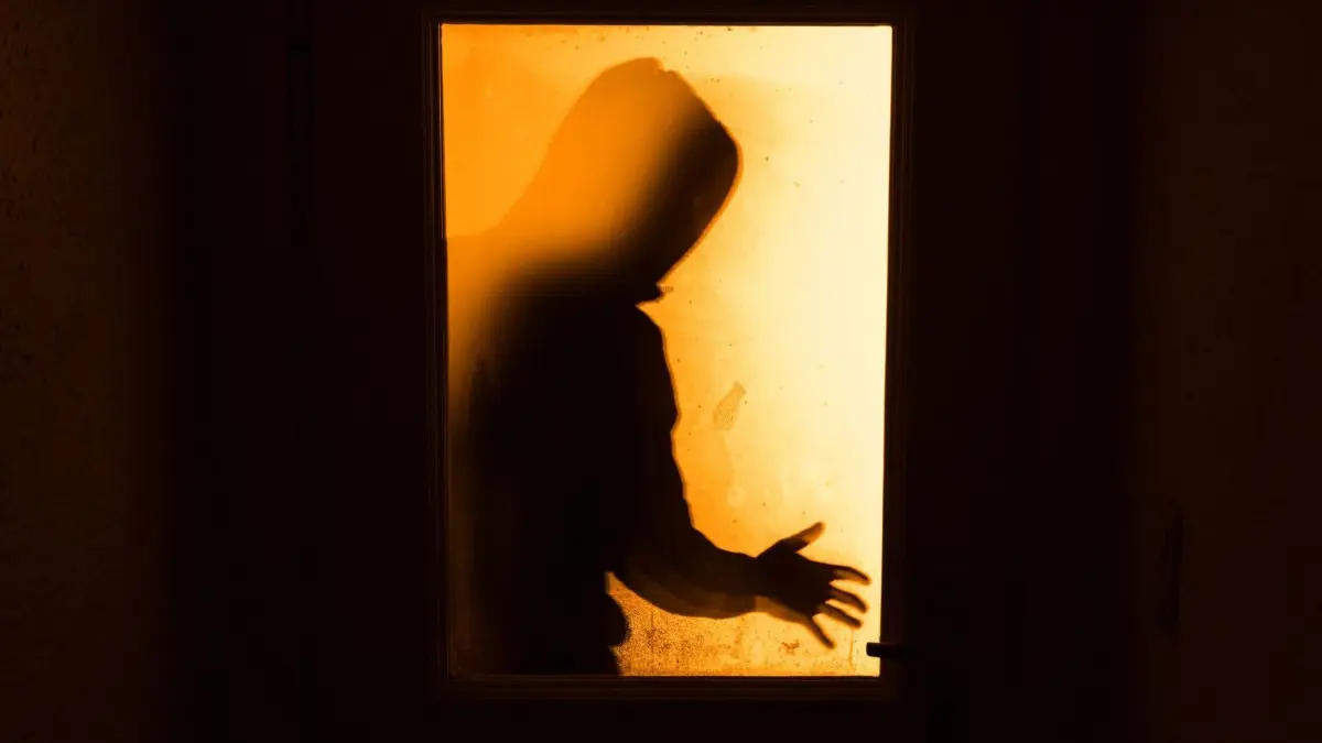 Einbrecher auf Diebestour. (Symbolbild)
ARCHIV - 19.01.2016, Bayern, Aufseß: Der Schatten eines Mannes ist hinter einer gläsernen Wohnungstür zu sehen. Das Innenministerium in Schwerin veröffentlicht am 17.03.2019 die Kriminalitätsstatistik des Landes Mecklenburg-Vorpommern für 2019.
(zu dpa-lmv «Kriminalitätsstatistik des Landes für 2019 wird vorgestellt») Foto: Nicolas Armer/dpa +++ dpa-Bildfunk +++