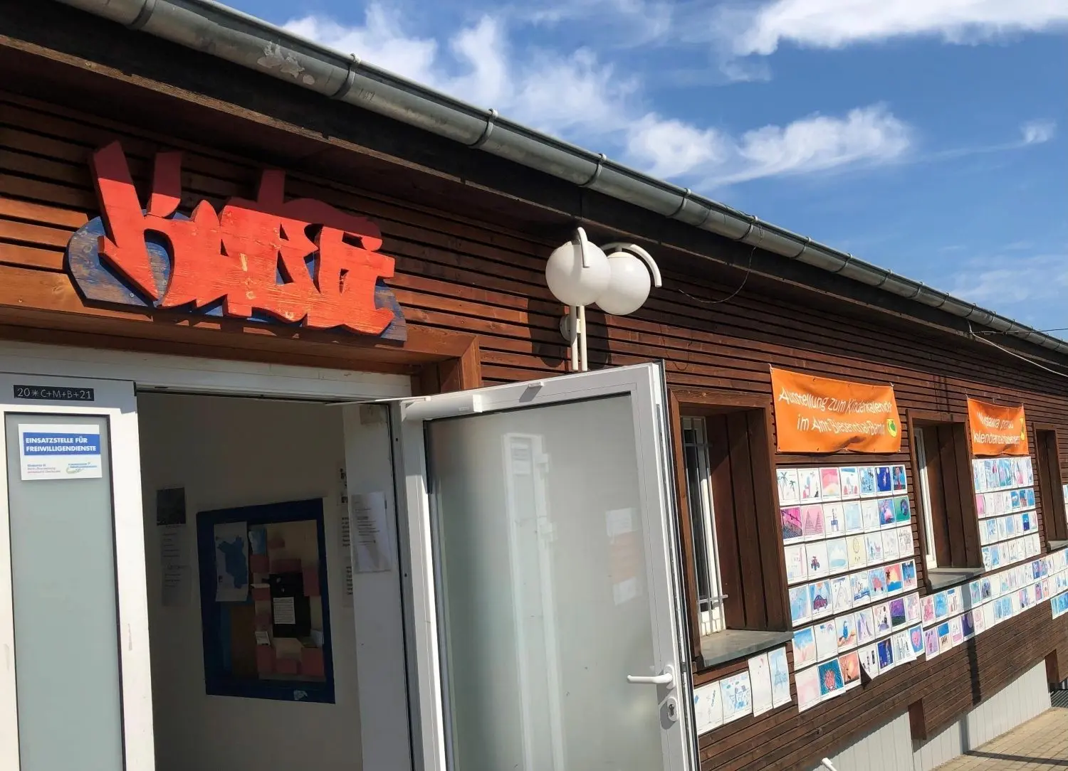 Mittlerweile im Stadtbild bestens angekommen, das Freizeitzentrum "Kulti" in Biesenthal.