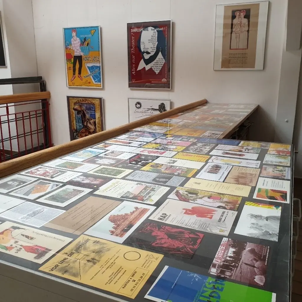 Einblick in die Jubiläumsausstellung "Plan P".