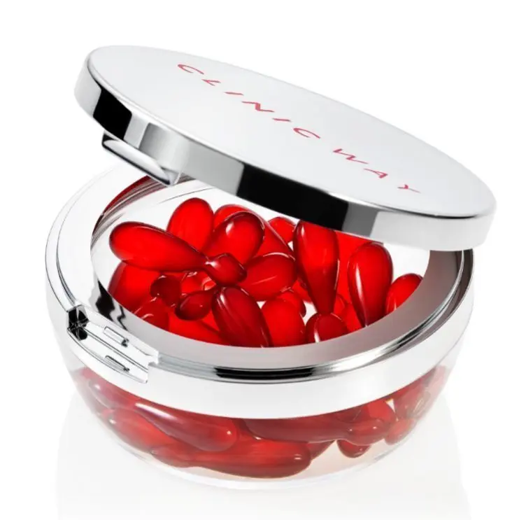 Diese Kapseln mit Vitamin-Revitalisierungskonzentrat für die Haut sind eins der vielen Produkte der Kosmetikfirma Dr. Irena Eris.