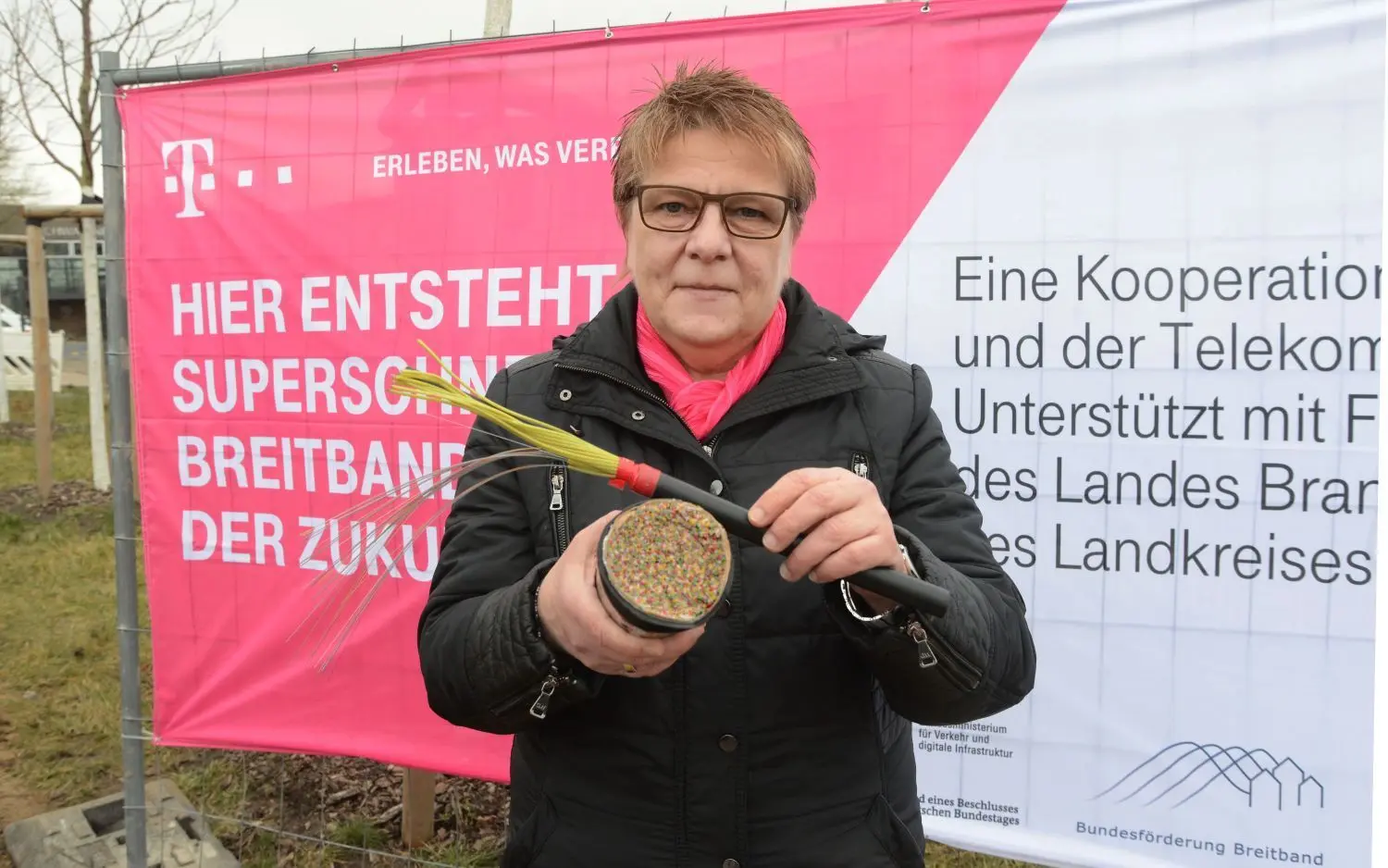 Setzt auf Tempo: Kerstin Müller verantwortet als Telekom-Fachfrau für den Barnim den Ausbau des Breitbandnetzes.