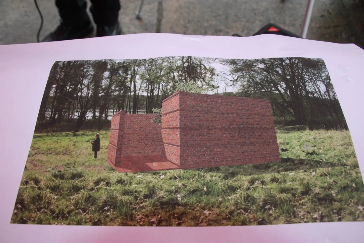 Grundsteinlegung für das Begegnungszentrum in Wolletz: Der Entwurf für den interkonfessionellen Andachtsraum von Prof. Jan Kleihues.