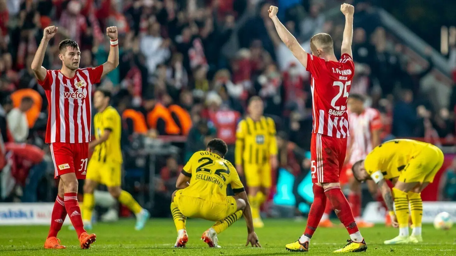 In der Hinrunde gewann der 1. FC Union Berlin mit 2:0 gegen Borussia Dortmund. Sollte das den Köpenickern erneut gelingen, wären sie in der Fußball-Bundesliga der erste Verfolger von Bayern München.