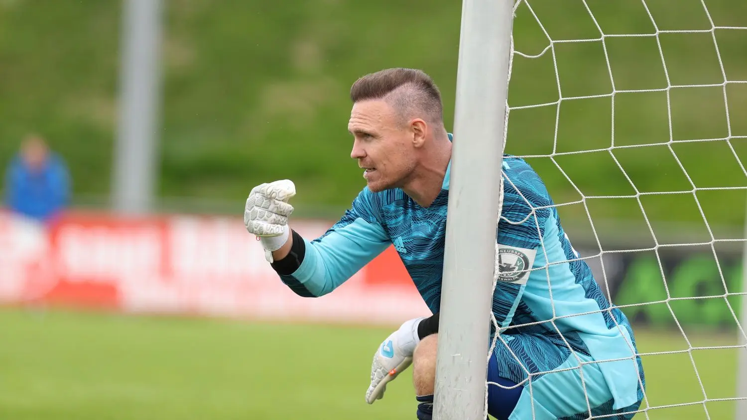Der Eberswalder Stammkeeper Lennard Peter steht derzeit verletzungsbedingt nicht im Tor.