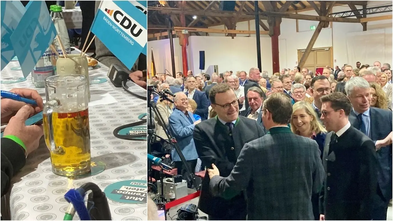Beim politischen Aschermittwoch treffen sich die Parteien traditionell zum großen Stammtisch mit Bier und deftigen Reden. Jens Spahn kam am Mittwochvormittag nach Fellbach zum CDU-Treffen. Dort ist er Hauptredner.