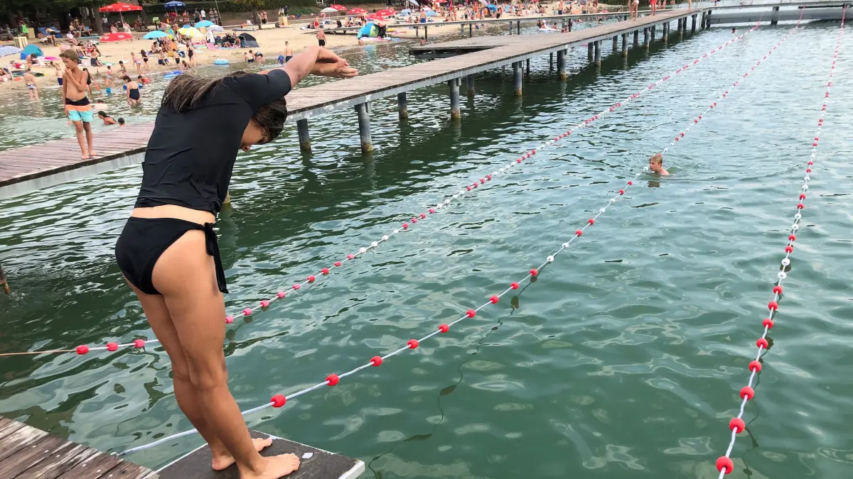 Das Strandbad Wukensee in Biesenthal.