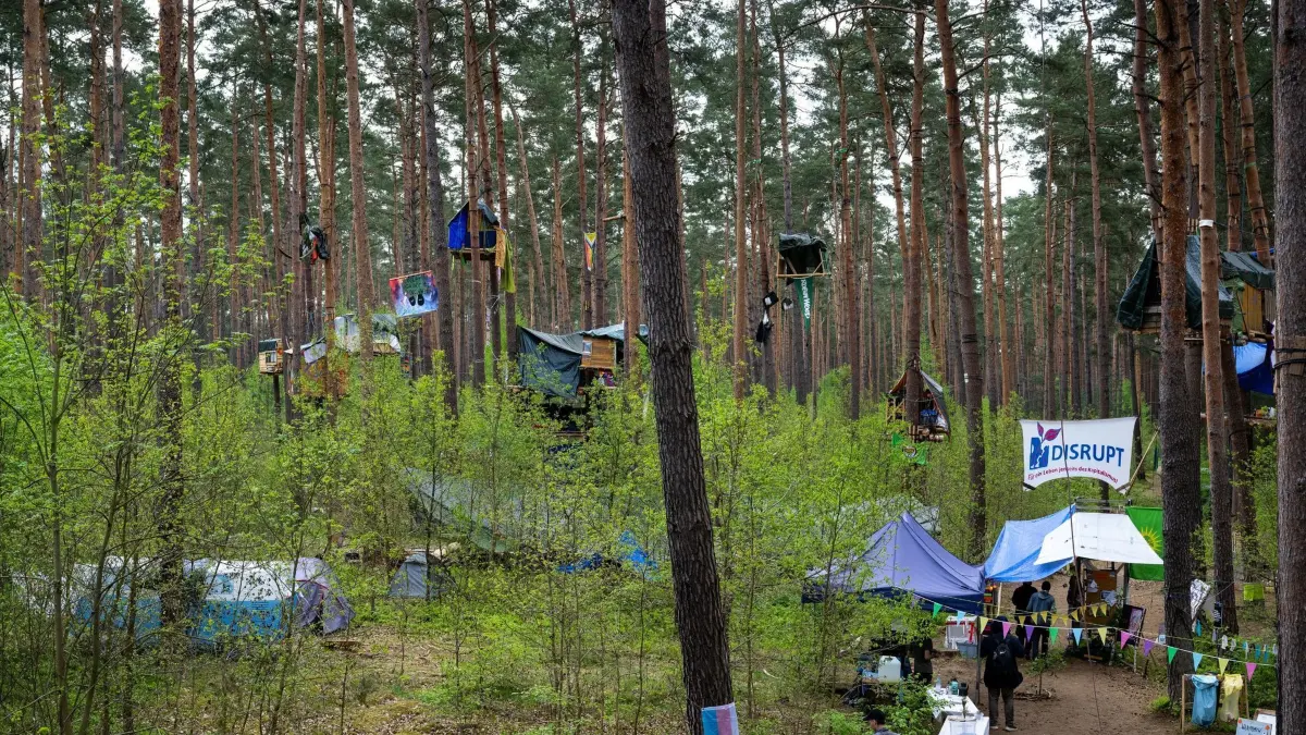 Tesla–Protest–Camp Grünheide