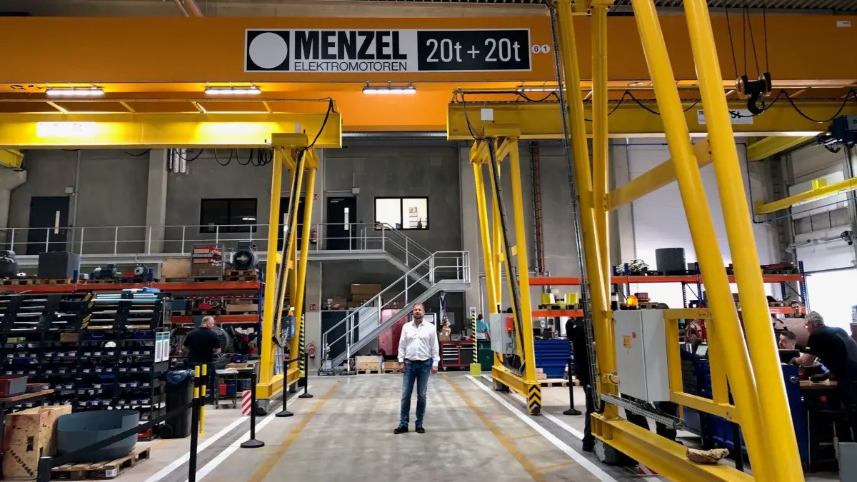 Menzel Elektromotoren GmbH Hennigsdorf Mathis Menzel Einweihung neuer Standort Mai 2024
