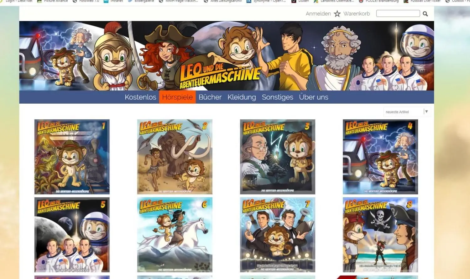 Leo und die Abenteuermaschine sind online zu haben.