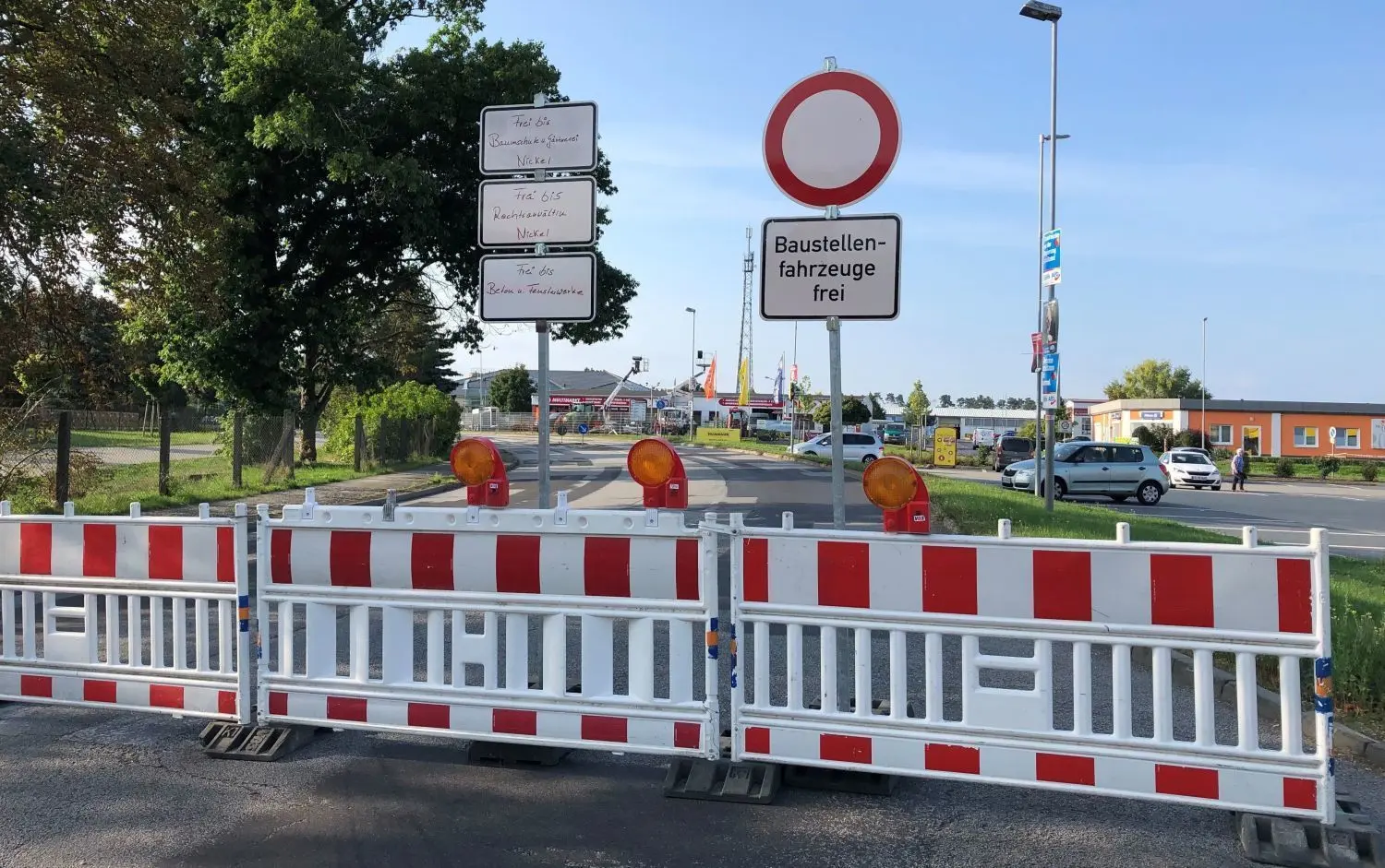 Am 13. September hat die Sperrung der Landesstraße begonnen.