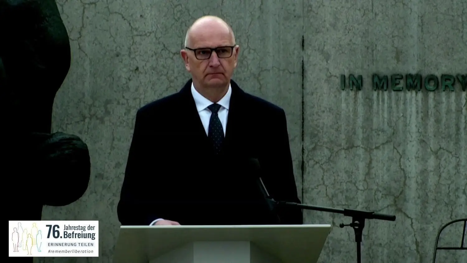 76. Jahrestag der Befreiung der Konzentrationslager Ravensbrück und Sachsenhausen: Ministerpräsident Dietmar Woidke (SPD) verurteilte wachsenden Rassismus und rechtsextrem motivierte Gewalttaten.