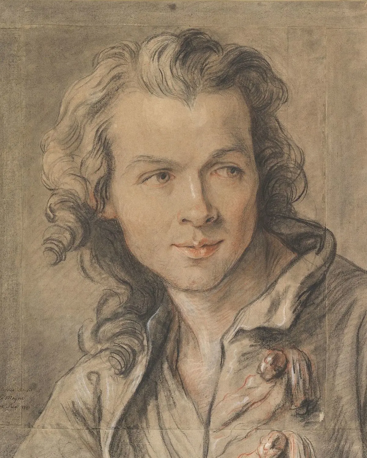 Bildhauer unter Ludwig XV.: Étienne-Maurice Falconet auf einem Porträt von Jean-Baptiste Lemoyne