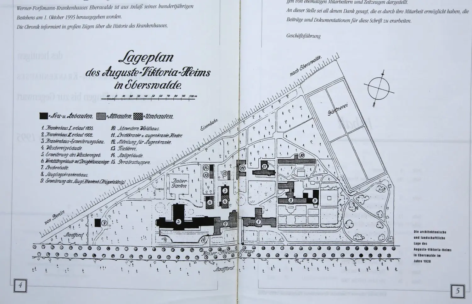 Ein historischer Lageplan von 1928: Die Leichenhalle ist darauf mit der Nummer 7 gekennzeichnet.