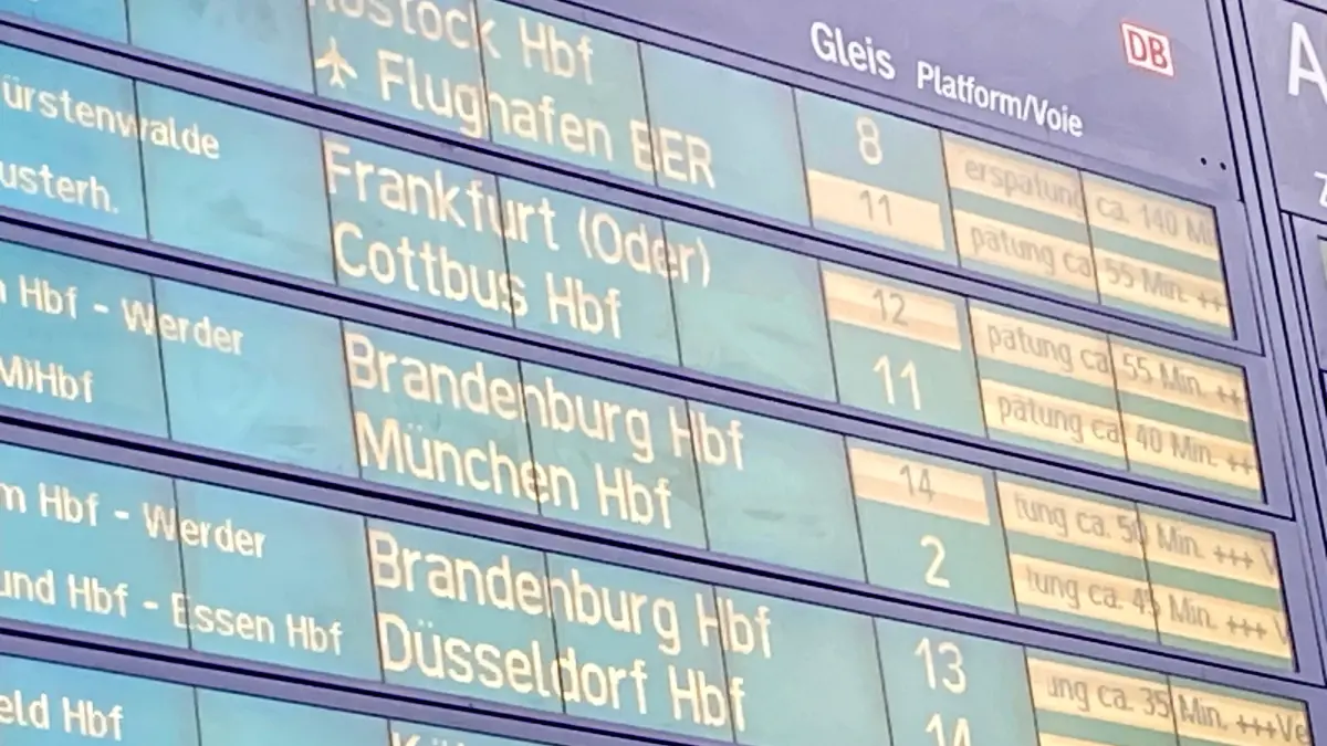 Zugausfälle, Zugverspätungen, Deutsche Bahn, Züge, Verspätung, Öffentliche Verkehrsmittel