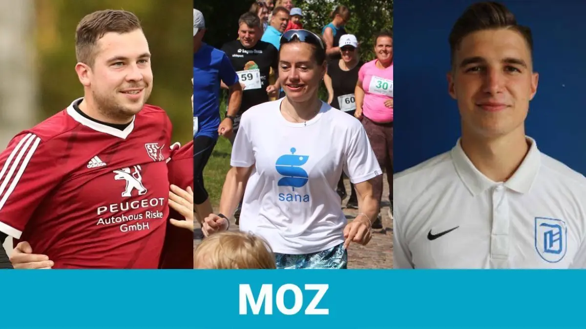 Diese Sportler sind nominiert: Fußballer Maik Zachowski, Läuferin Judith Tolander und Fußballer Marcel Blume.