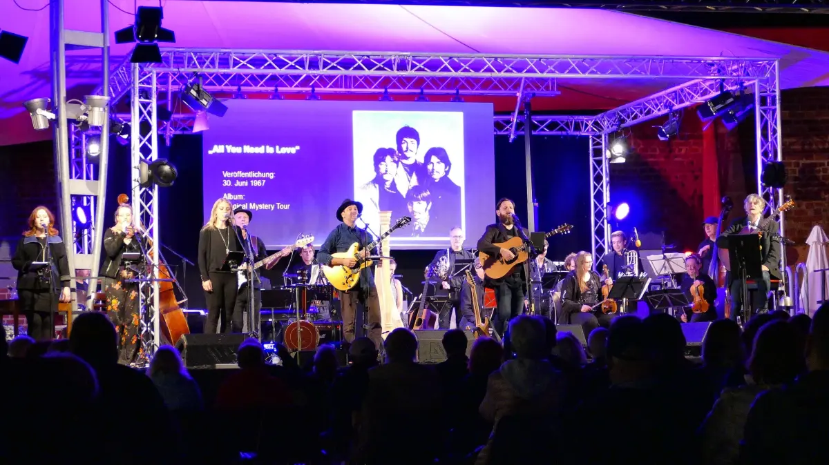 Musikprojekt "The Beatless Concert". Datum unbekannt. Foto: Bernd Spickenagel
