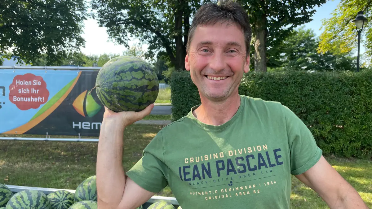 Attila Puszta Melonen-Mann Velten Melonenbauer Ungar Verkaufsbeginn 2024