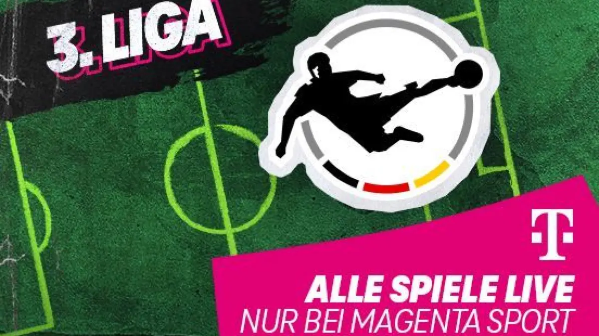Alle Spiele der Saison 2024/25 in der 3. Fußball-Liga gibt es live bei MagentaSport.