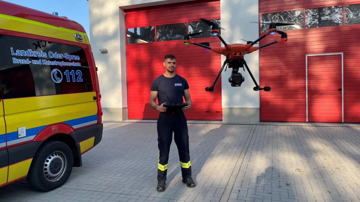 Drohneneinsatz in Berkenbrück