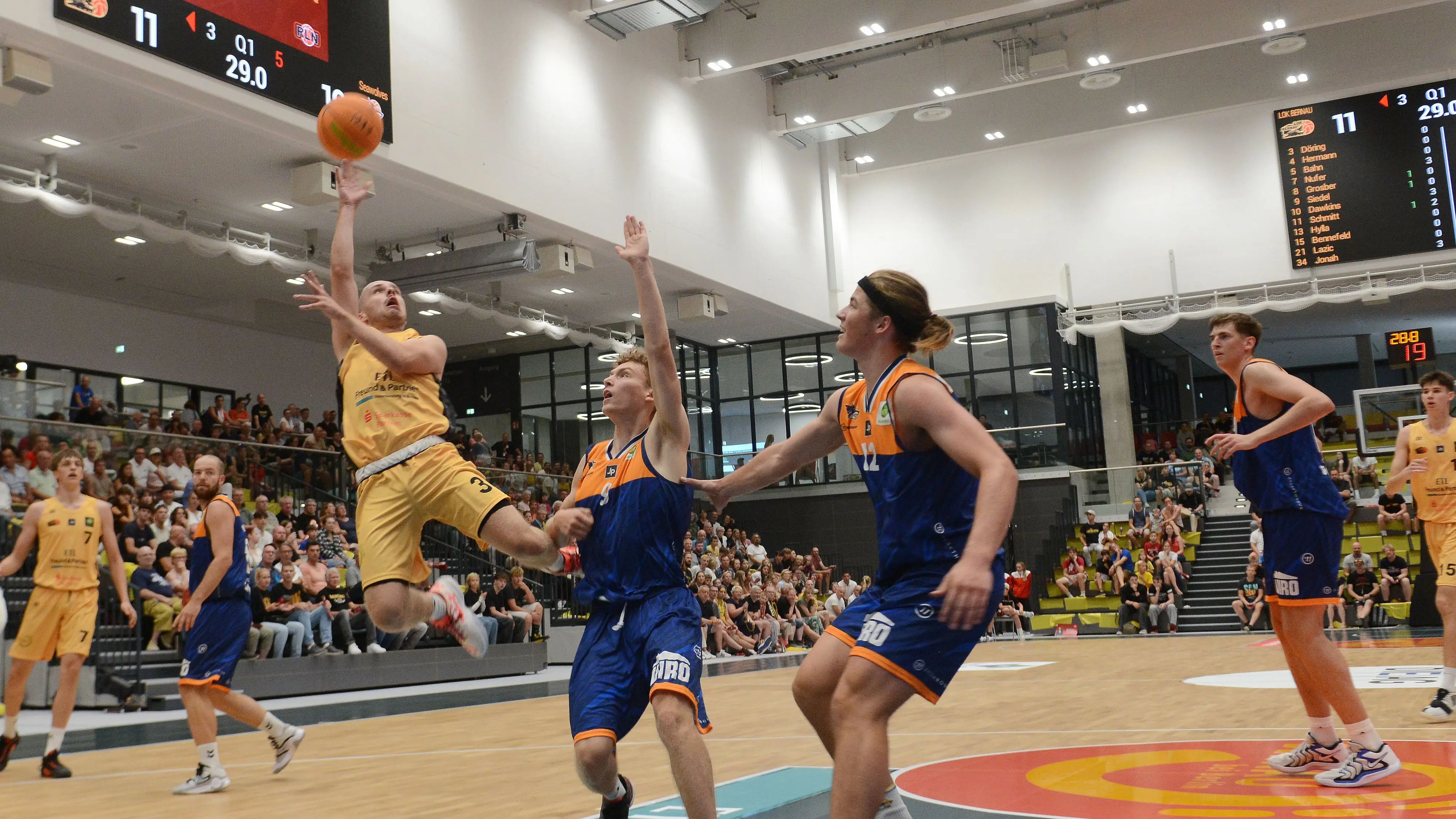wie lange geht ein basketball spiel Sparkassen-Arena Bernau: Premiere für Lok – wie die neue Halle zum