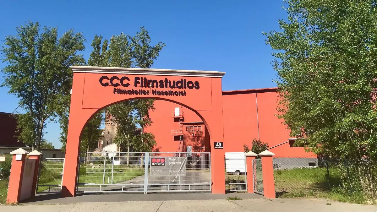 CCC-Filmstudios in Spandau, Ortsteil Haselhors, Dreh zum Kinofilm "Münter und Kandinsky"