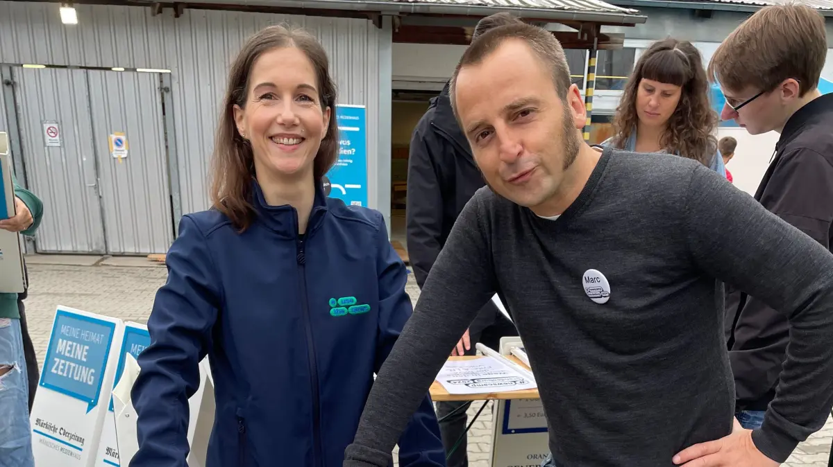 Sandra Jütte und Marc Schütz freuen sich auf das Newscamp Brandenburg.