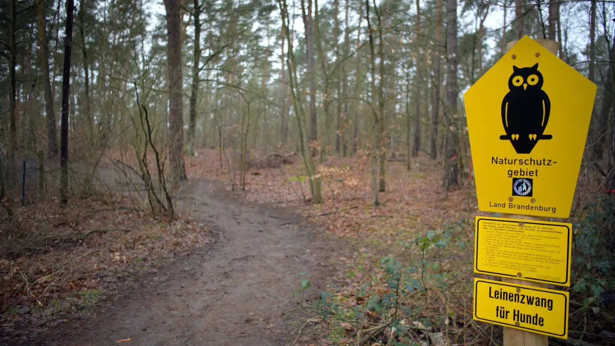 In Naturschutzgebieten besteht unter anderem auch Leinenzwang für Hunde.