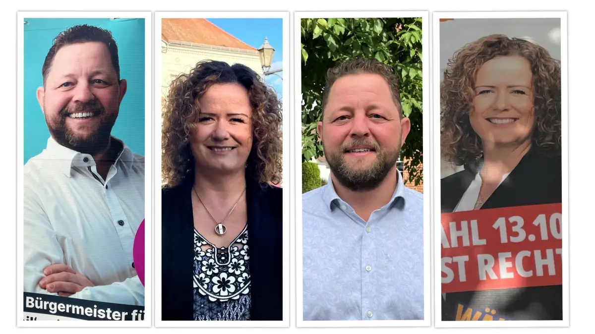 Bürgermeisterwahl Bürgermeister Stichwahl am 13. Oktober 2024 zwischen Sebastian Busse (CDU) und Stefanie Gebauer (Freie Wähler Ortsteile Kremmen)
