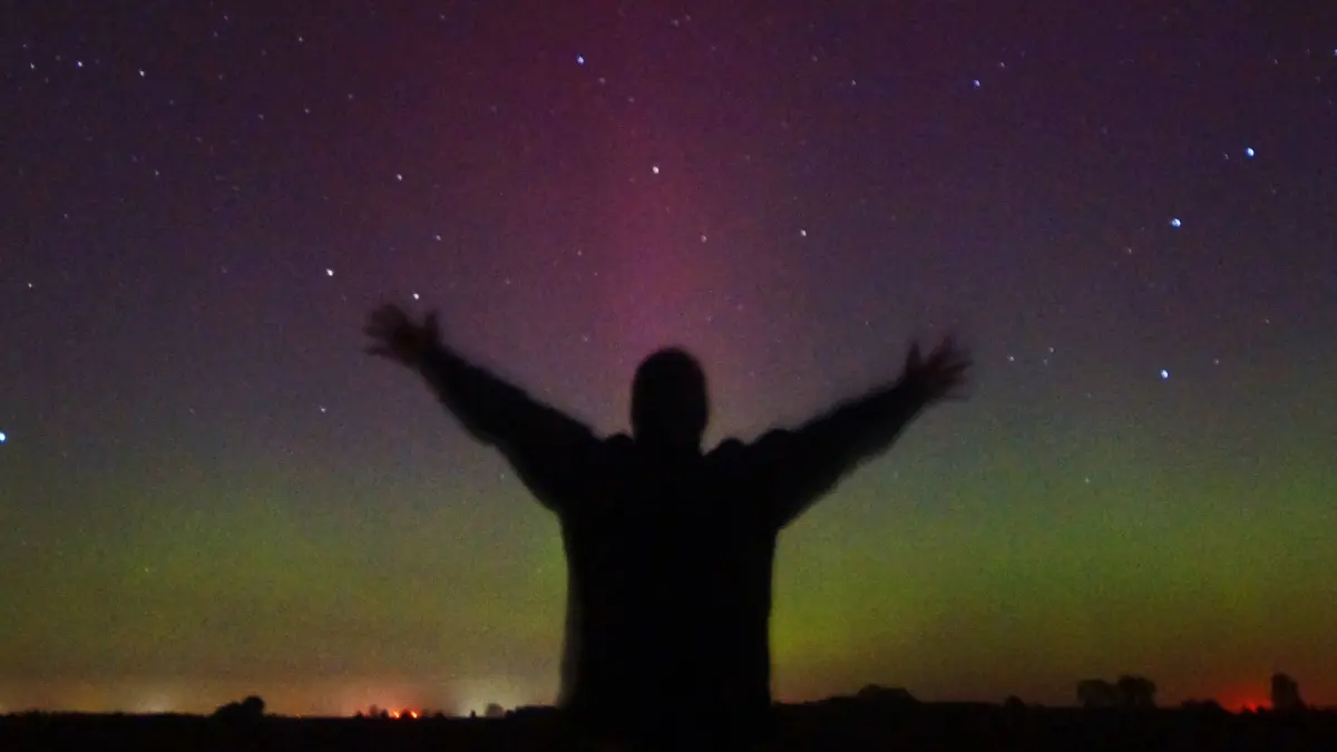 Polarlichter in EH in der Nacht vom 10. zum 11. Oktober