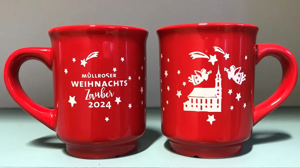 Müllrose. Weihnachtsmarkt. Müllroser Weihnachtstasse 2024. 22.10.2024 Foto: Frank Groneberg