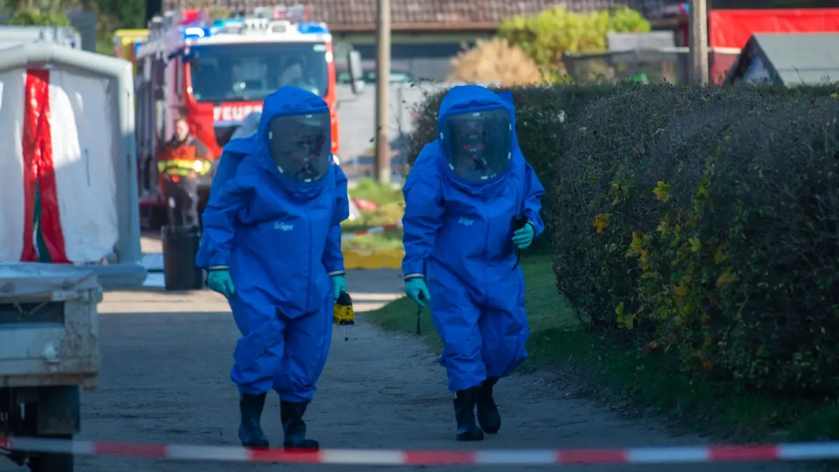 Großeinsatz in Müncheberg: Feuerwehr und Katastrophenschutz waren in der Bergstraße im Einsatz.