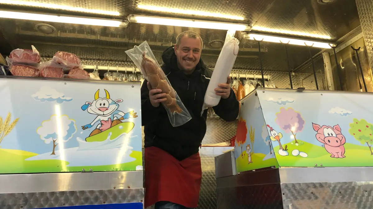 Marktschreier in Eisenhüttenstadt