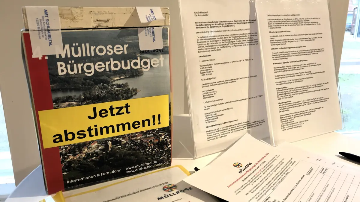 Müllrose. Schlaubetal-Information im Haus des Gastes, Abstimmung über das Bürgerbudget 2024. 22.11.2024 Foto: Frank Groneberg