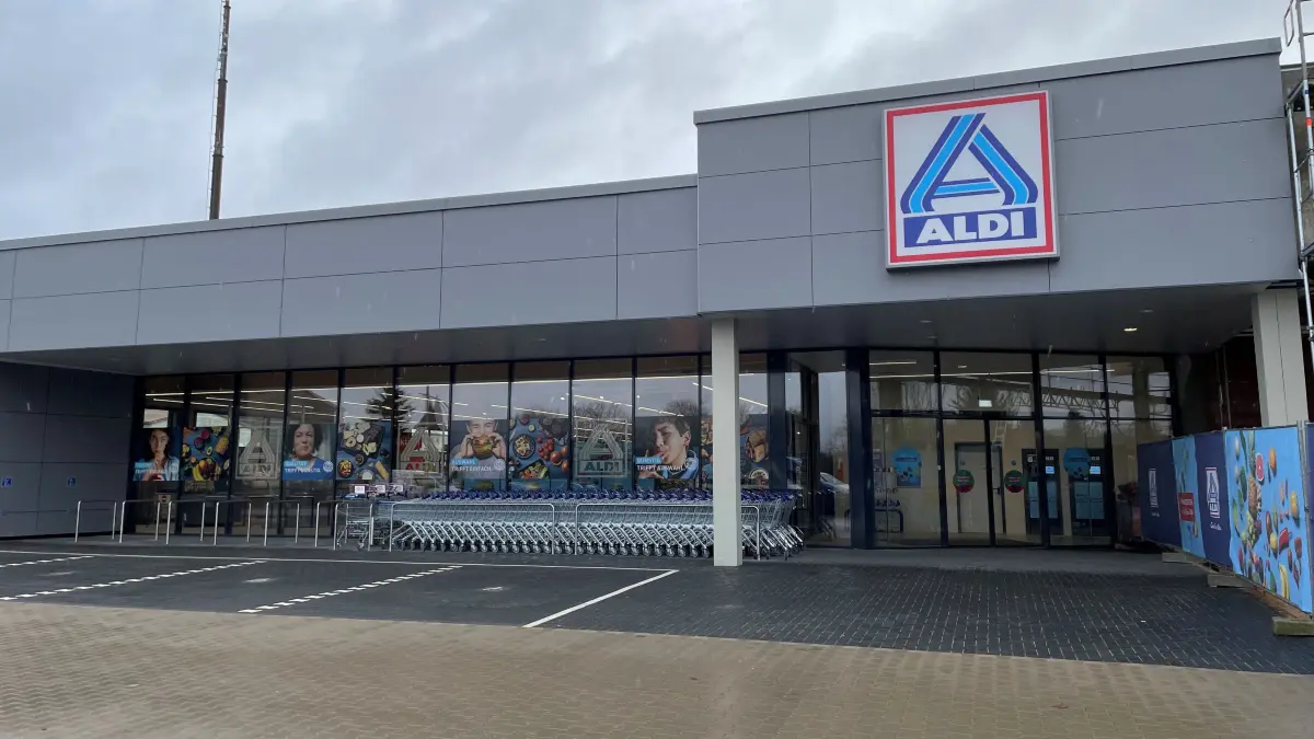 Neueröffnung Aldi Filiale in Gransee nach komplettem Neubau
