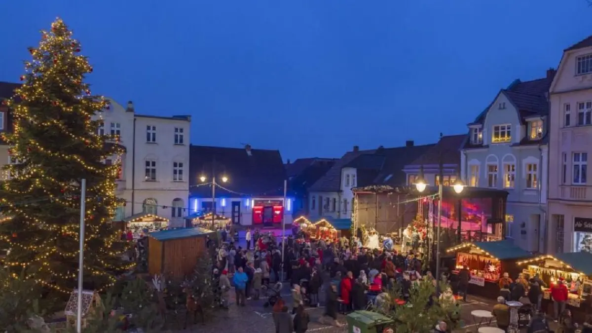 Weihnachtsmarkt in Fürstenberg (Oder) im Jahr 2023