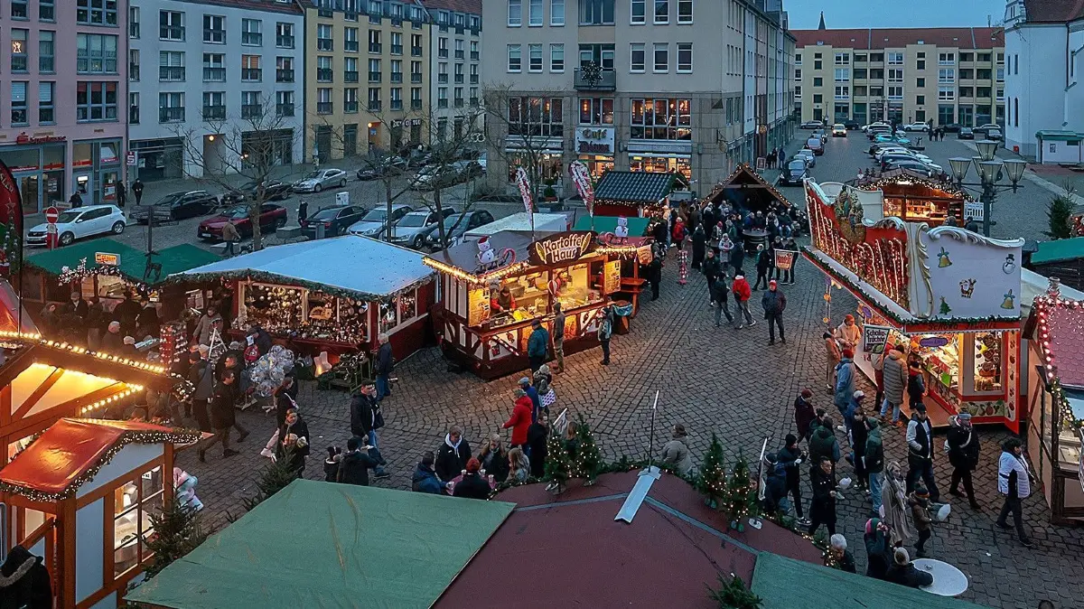 Der Weihnachtsmarkt in Frankfurt (Oder) findet noch bis einschließlich Sonntag (22. Dezember) um 21 Uhr statt.
