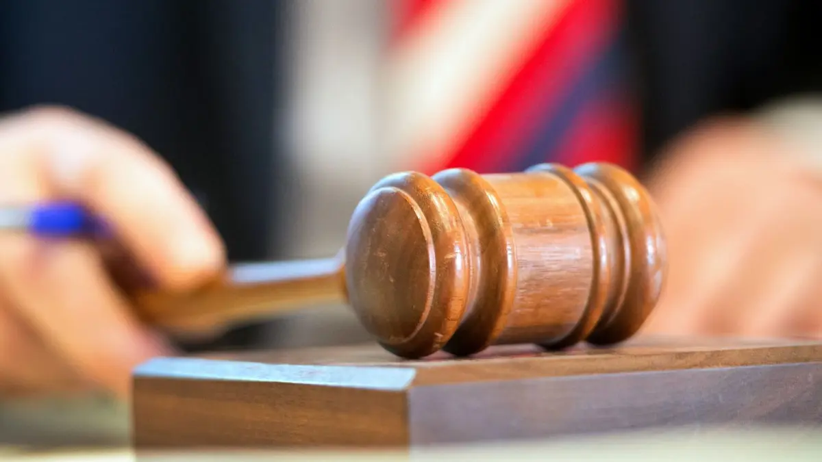 Zwangsversteigerung: ARCHIV - 06.03.2015, Baden-Württemberg, Stuttgart: Ein Auktionator hält während einer Versteigerung einen Hammer in der Hand. (zu dpa: «Mehr Zwangsversteigerungen in MV») Foto: Daniel Naupold/dpa +++ dpa-Bildfunk +++